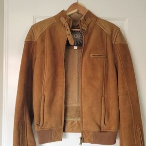 NWOT UGG Suede Bomber Jacket